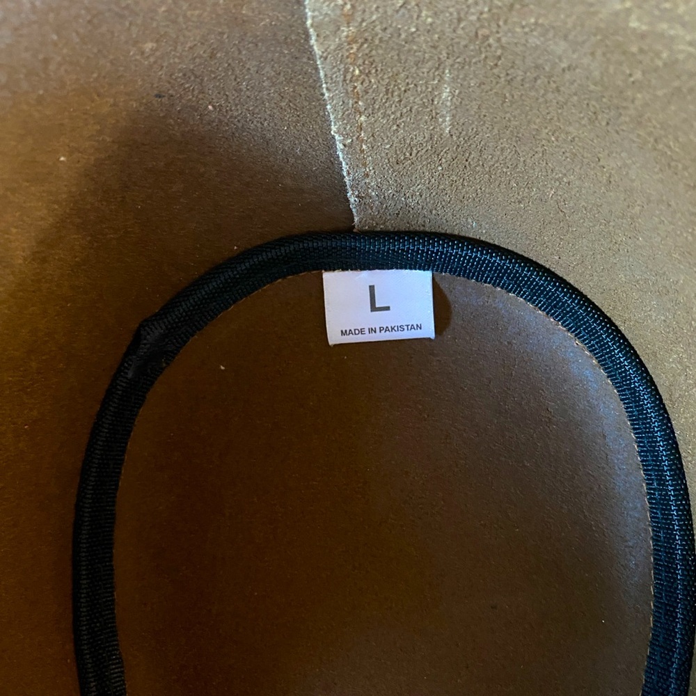 Unisex Leather Cowboy Hat - L - Picture 9 of 10